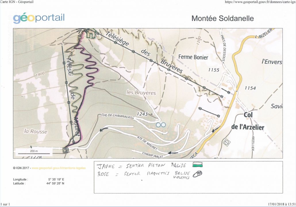 plan montée soldanelle